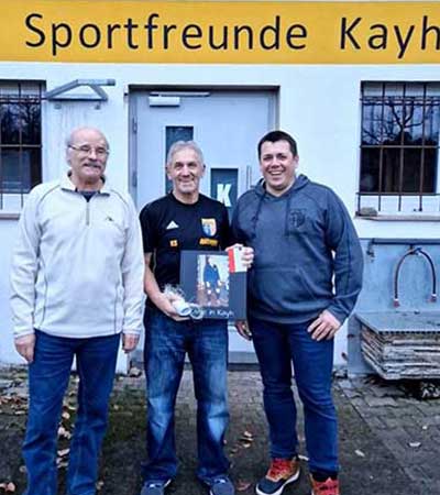 Jahreshauptversammlung 2023 mit neuen Ehrenvorsitzenden Karl-Heinz Schnell für fast 50 Jahre Engagement im Sportverein SF Kayh e. V.