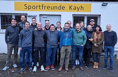 Neuer Vorstand und Vereinsausschuss der Sportfreunde Kayh nach der Jahreshauptversammlung 2023